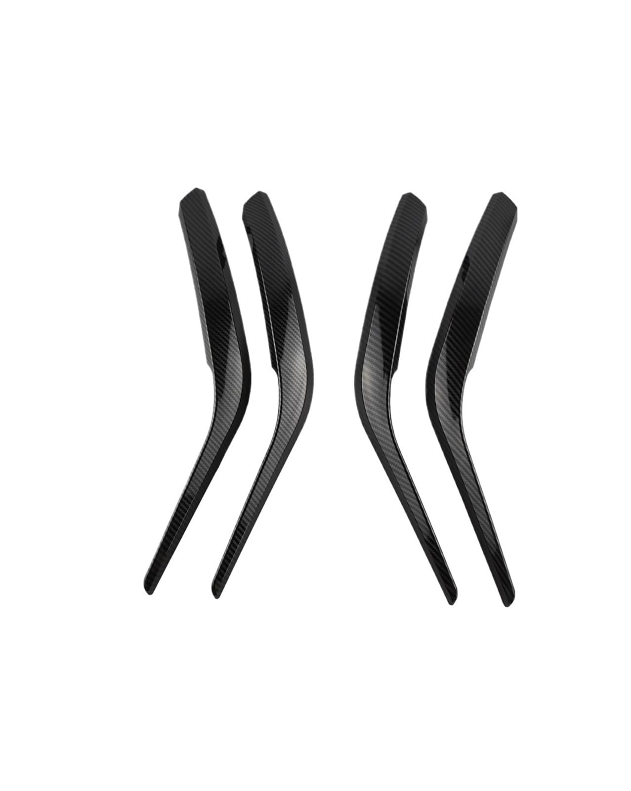 FHCBUTAE 1Pair 51412991775 51412991776 Interior Door Inner Panel Handle Pull Trim Cover for X1 E84 23d/25i/16d/16i/18d/20i 2008-2016(1set Carbon Fiber)