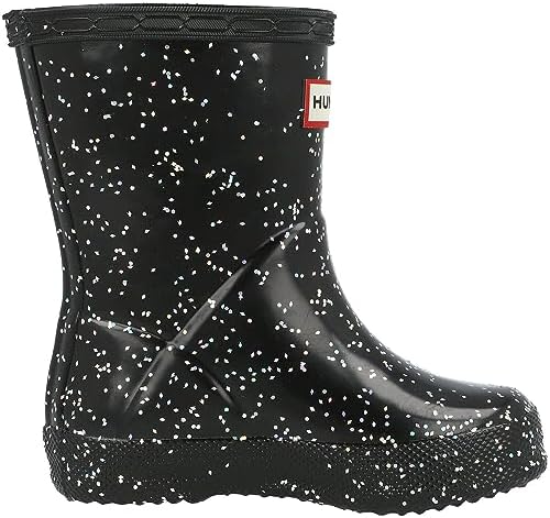 Hunter Little Kids Original First Classic Giant Glitter Rain Boot, Black, 6 | Image 5