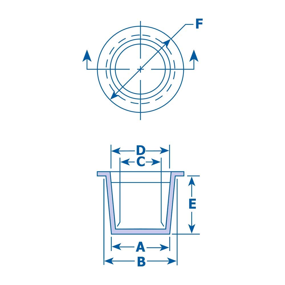 T.866/.975RD1 Tapered Cap Plug - OD 0.866-0.975