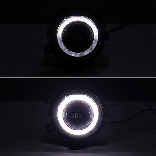 Miniatura 3 de Luz antiniebla para parachoques delantero derecho del pasajero, DRL, xenón, blanco, lente transparente compatible con BMW Mini F54 Clubman F55 5