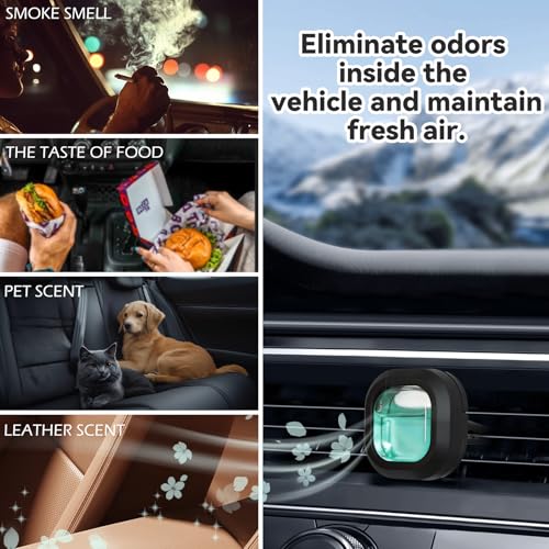 Image of SCENTORINI Car Air Freshener Vent Clips, 3 Vent Clips &12 Refills, New Car, Lavender, Sea Breeze Scent, Auto Fresheners for Men Women, Long Lasting Automotive Air Fresheners for Car Odor Eliminator