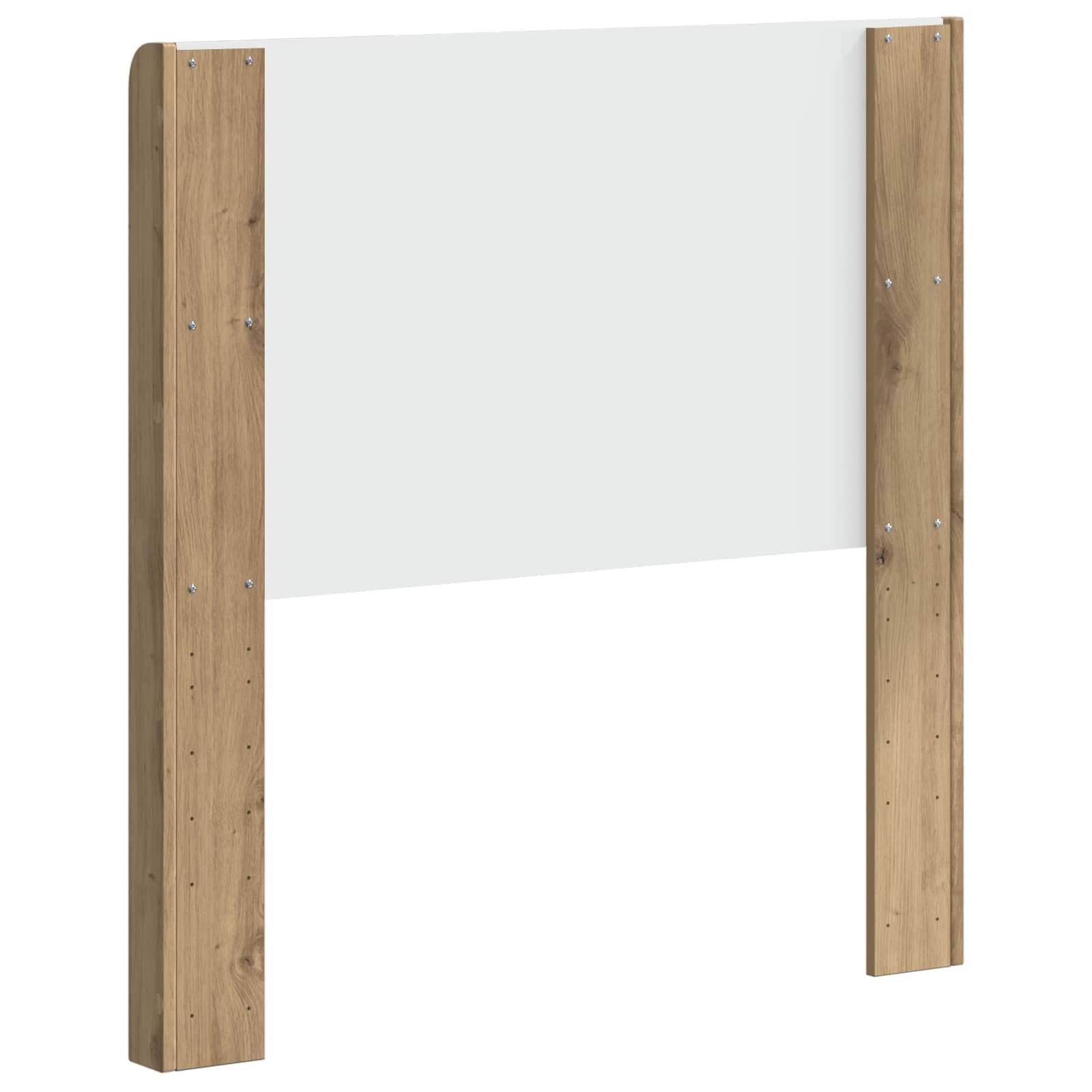Tête de lit en chêne artisanal, panneau arrière de lit avec lattes verticales pour montage sur cadre de lit, 82 x 7 x 100 cm, tête de lit stable pour chambre à coucher et chambre d'amis