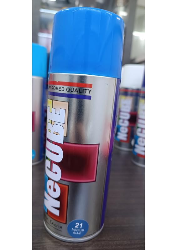 21 Medium Blue Spray Paint – 400 ml (350 g) | DIY Acrylic Spray Paint | Quick-Drying, Multi-Surface Aerosol-image-7