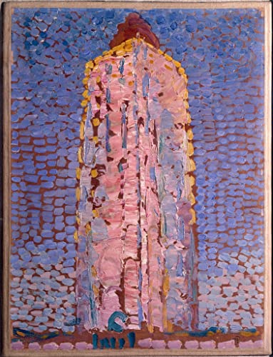 NAAYRASA De Célèbres Tableaux Toile Avec Image HD Imprimer Posters le phare de Westkapelle Veere Zelande de Piet Mondrian Imprimer Affiche Pour la...