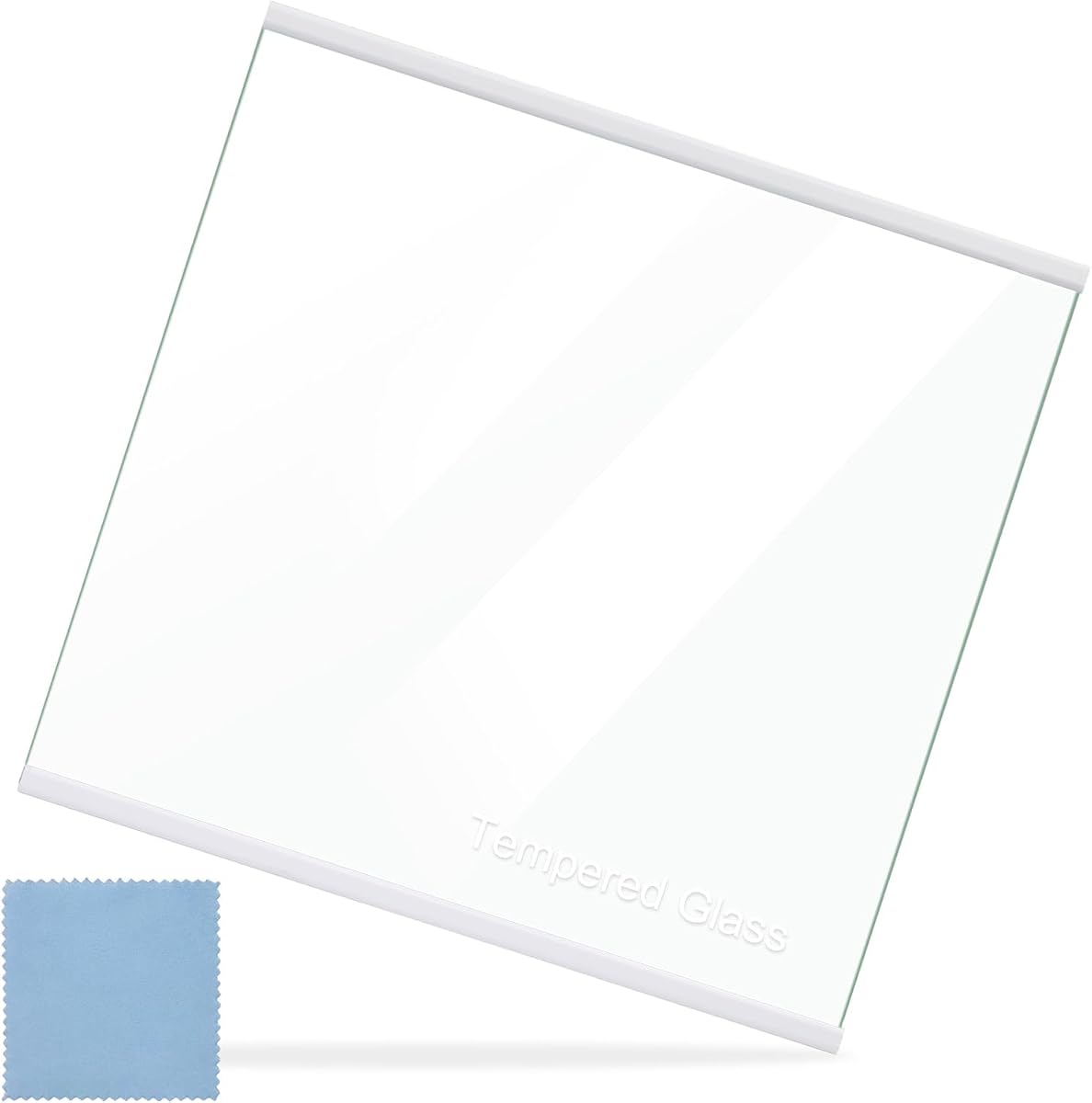 W11130202 Freezer Glass Shelf for Whirlpool WRS571CIHZ, Side by Side Freezer Tempered Glass Shelf Replacement, Refrigerator Glass Shelf Parts Replaces WRS571CIHZ04, WRS571CIHZ01, W10527848, 4545865