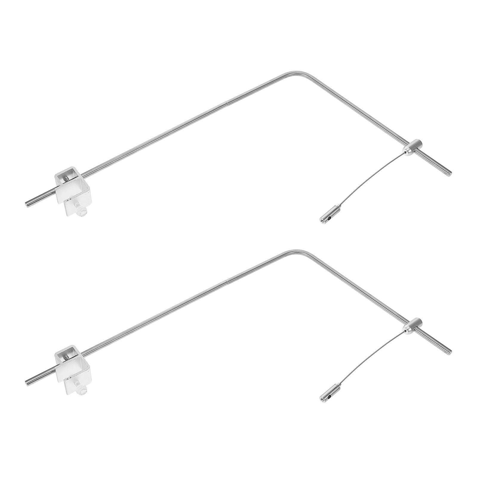 Supporti per Luci per Acquari in Lega di Alluminio, Staffa per Sospensione Leggera Regolabile 25x40 Cm, Accessori per Illuminazione Acquario Marino di Acqua , Facile