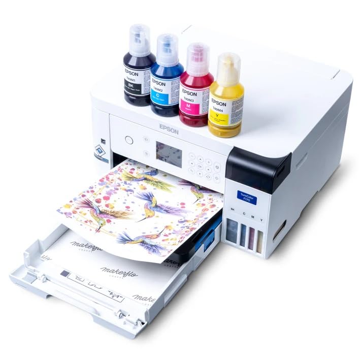 makerflo Epson SureColor F170 Sublimation Printer – Professional Dye Sublimation for Tumblers, T-Shirts, Mugs, Keychains – Desktop Inkjet Printer for Mac & Windows - Image 3
