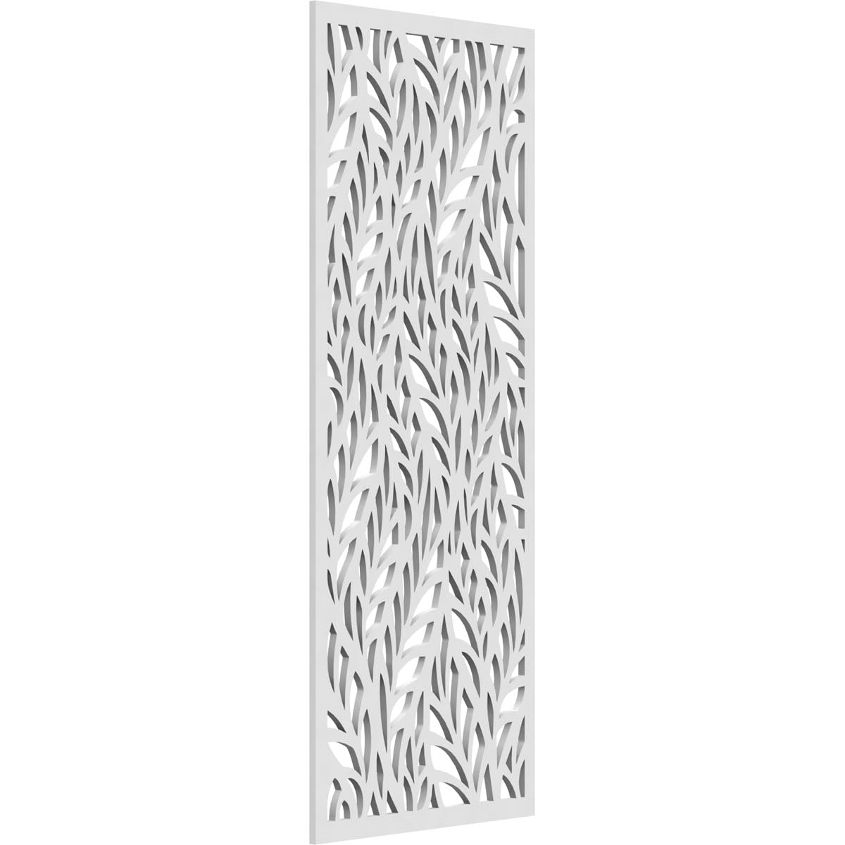 13 3/8"W x 34 3/8"H x 3/8"T Ortonville Decorative Fretwork Wall Panels in Architectural Grade PVC