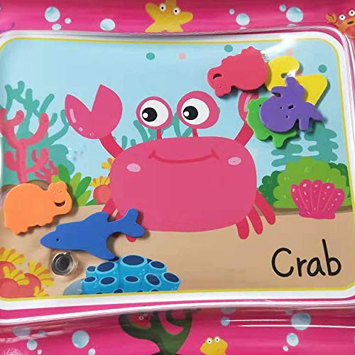 OWSOO 50 * 60cm Tapete Inflável Colorido para Bebé Aquático Hora da Barriga Tapete Divertido Infanti