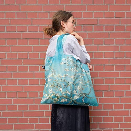 Bolsa dobrável Vincent Van Gogh com flor de amêndoa