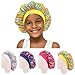 Fascigirl 4 Pièces Enfants Bonnet De Cheveux élastique Chapeaux De Sommeil Bébé Bonnet De Douche Bonnet De Douche Bonnet De Sommeil De Nuit pour Enfant