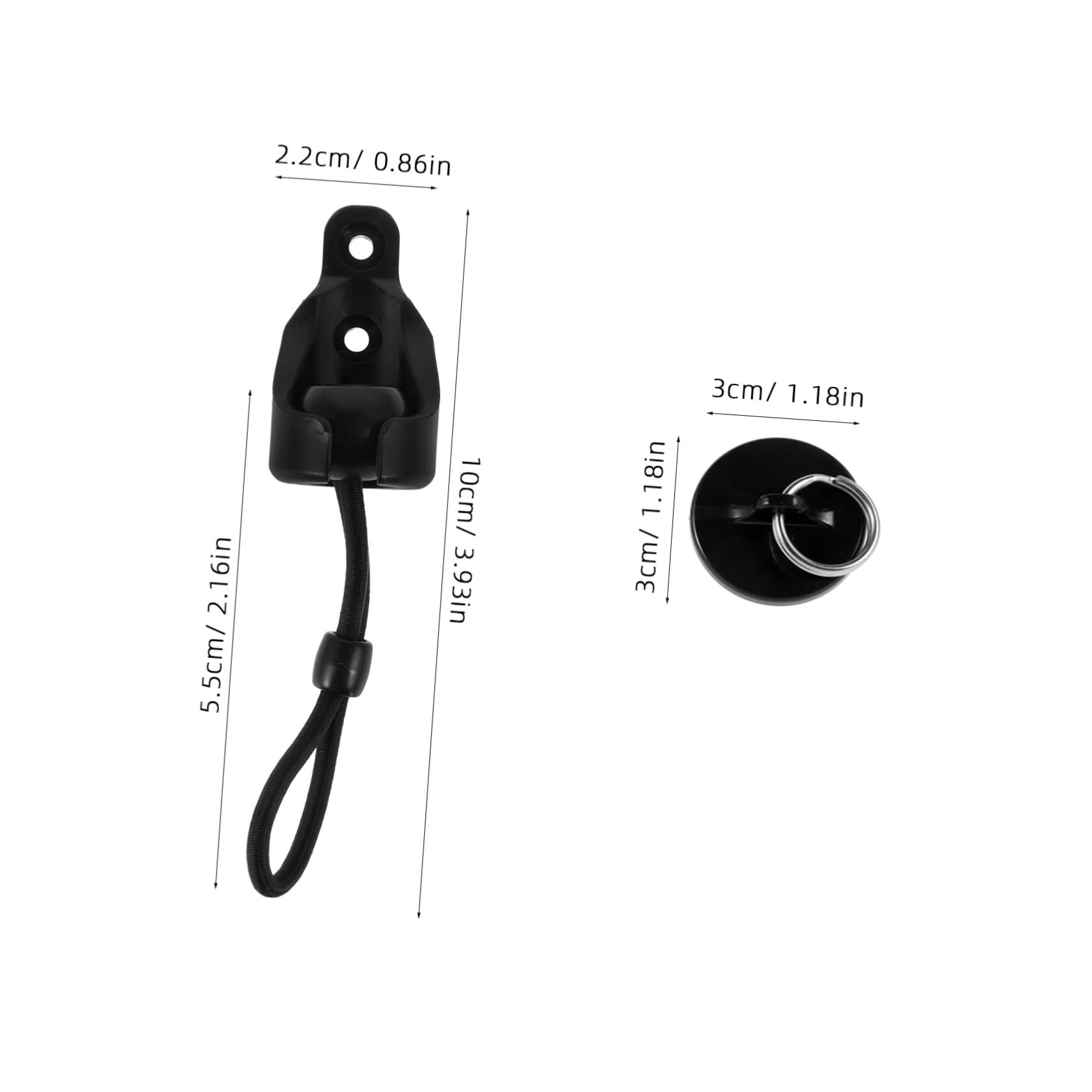 POPETPOP 1Set Windproof Curtain Rod Holder Set with Elastic Ball Lock and Wall Plugs for Easy Installation Secure Curtain Brackets for Roller Shades and Window Coverings