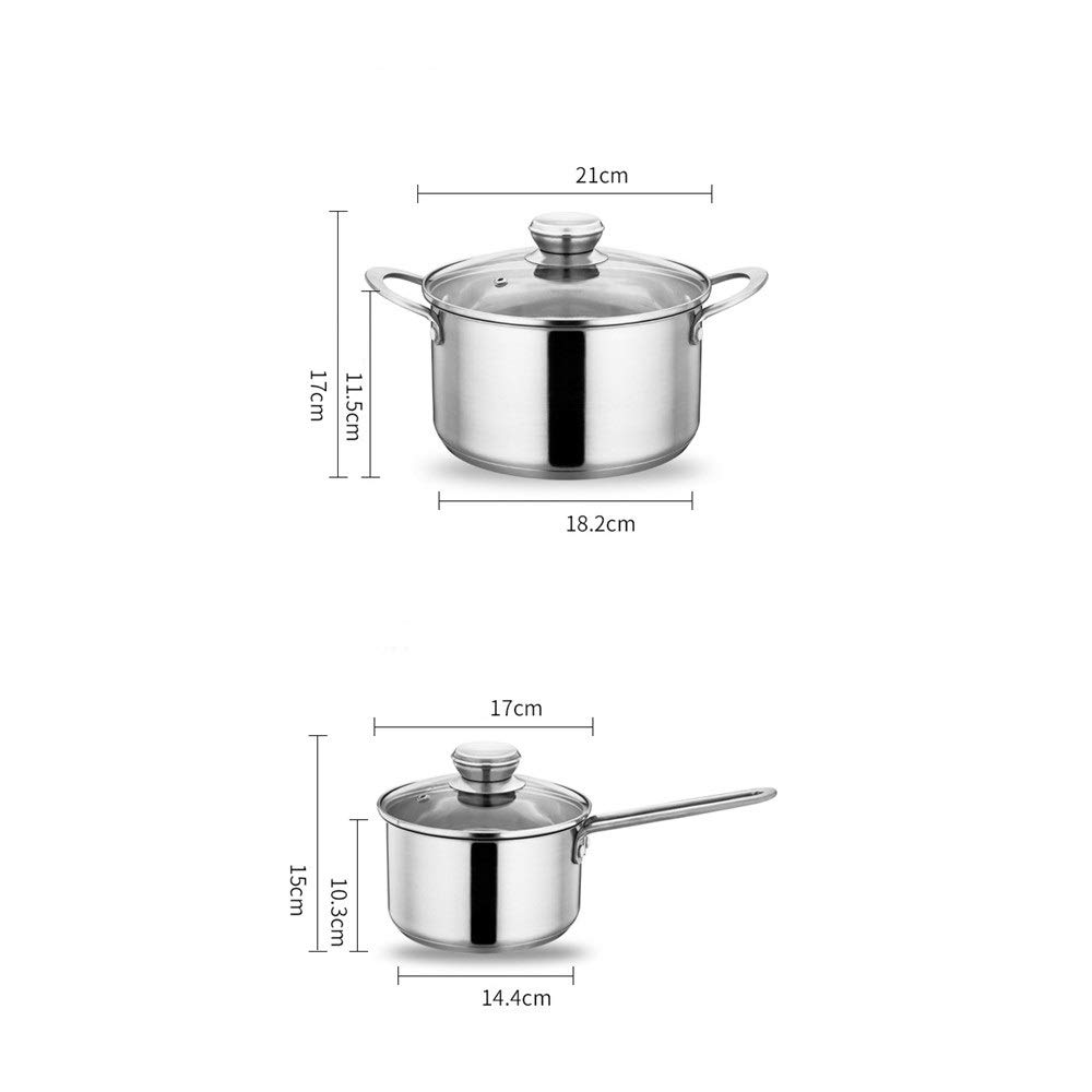 Juegos de Ollas y Sartenes Utensilios de cocina ollas y sartenes acero inoxidable Set Perfect utensilios adecuados profesional for el hogar restaurante para Uso en la Cocina