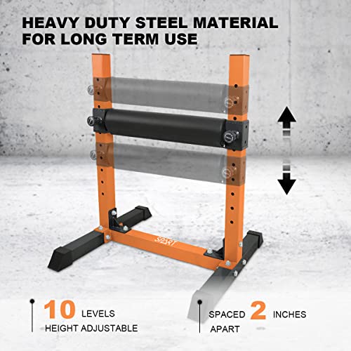 Spart Single Leg Squat Roller Stand - Adjustable One Leg Squat Stand For Bulgarian Split Squats, One Legged Lunges, Bodyweight Or Dumbbell Use #TOP2