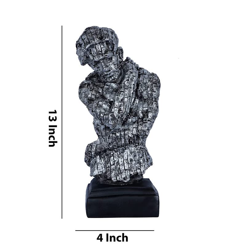 Statue homme assis Western Eiderdown objets de décoration intérieure maison - 3