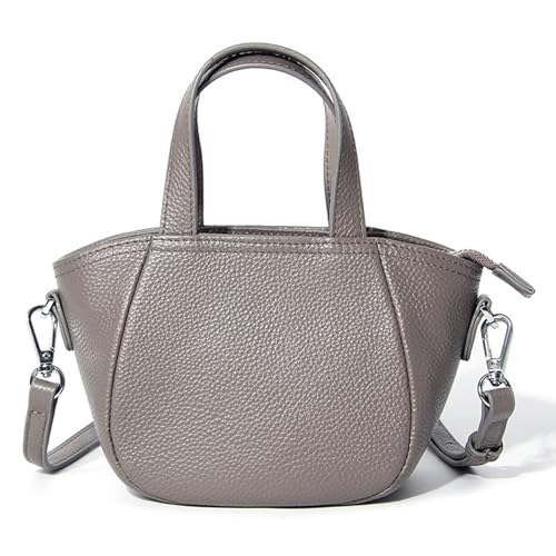 Sac à bandoulière en cuir véritable chic avec poignée haute élégante pour femme