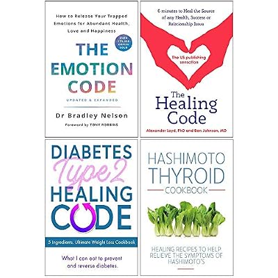 The Emotion Code, The Healing Code, Diabetes Type 2 Healing Code, Hashimoto Thyroid Cookbook 4 Books Collection Set