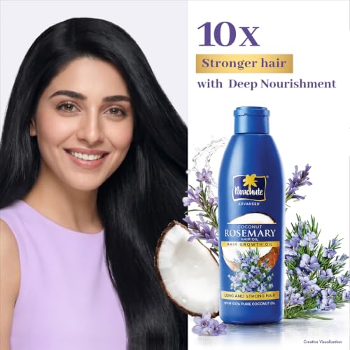 Image of Parachute Advansed Coconut & Rosemary Hair Growth Oil | With Pure Coconut Oil | Nourishment for Growth & Strength, 300ml