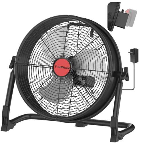 12 Battery Floor Fan for Milwaukee M18