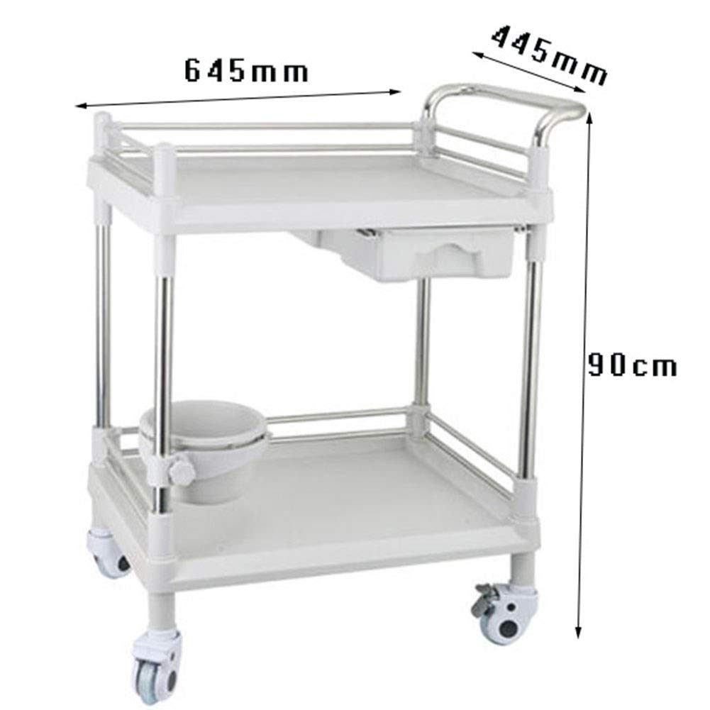 Carrello a mano mobile resistente e di servizio su ruote, versatile carrello per spa, uso domestico e spa - durevole, facile da manovrare, multiuso