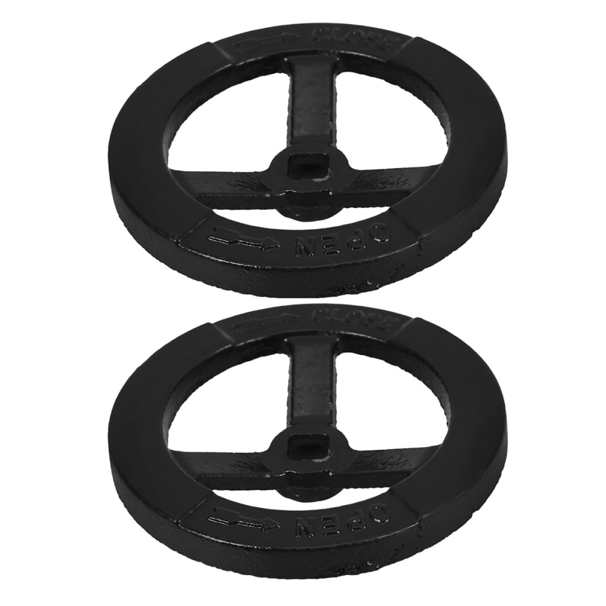 Volante de hierro para válvula con mecanizado de precisión y giro estable, pack de 2