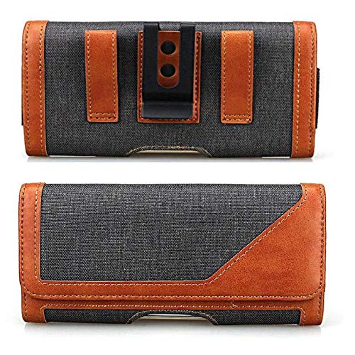 SmartLike Brown Magnetic Holster Belt Pouch for ZTE Blade Vec 4G