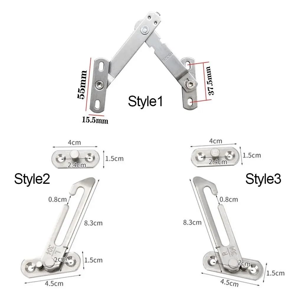 OSALADI Lot De 3 Paires De Loquets De Fenêtre à Ressort De