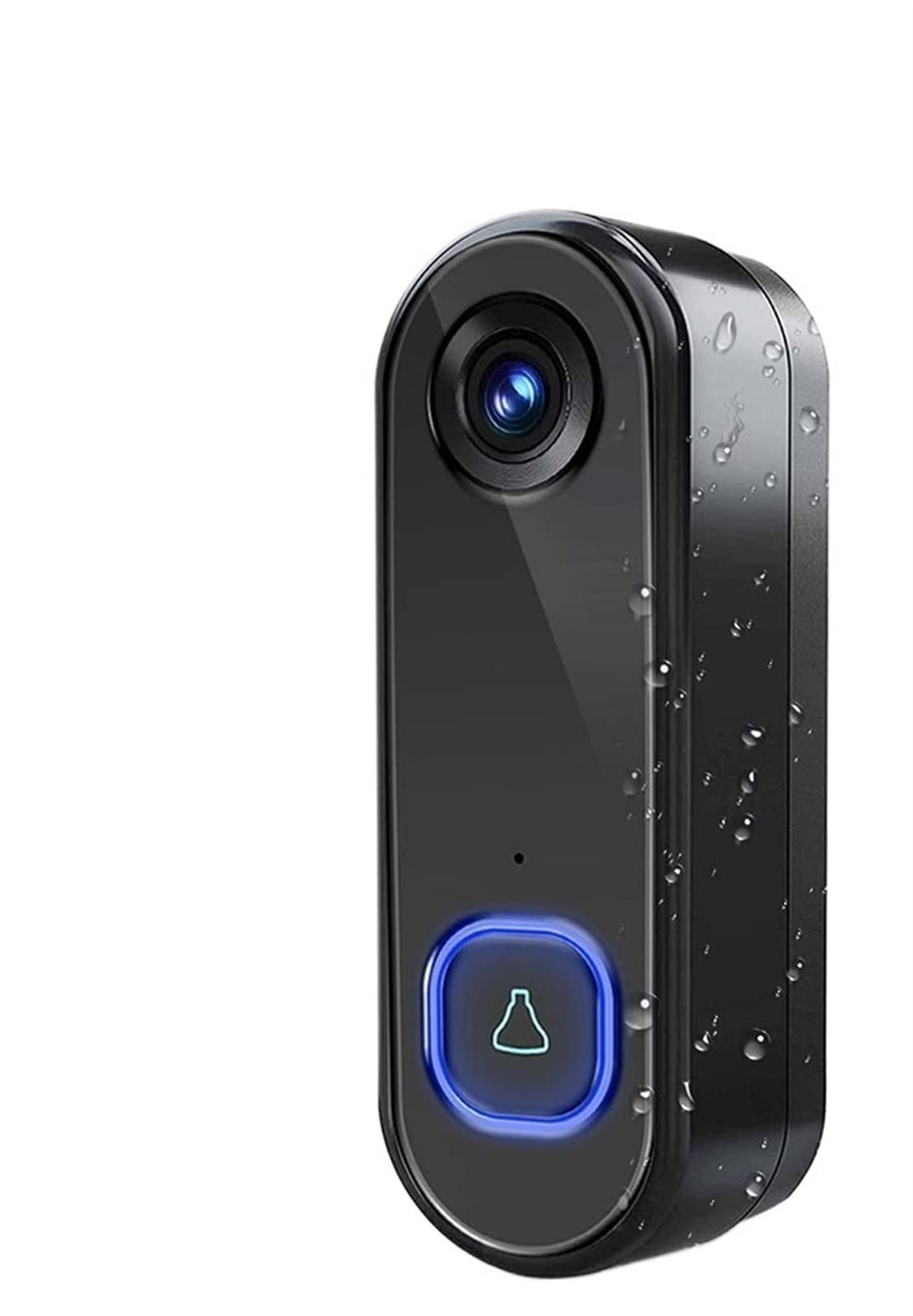 Sonnette vidéo anti-intrusion avec caméra de sécurité HD et alimentation USB AC