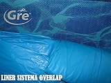 liner piscine gre 610x375x120  LINER GRE OVERLAP AZUL 610x375x120-132 OVALADO (SIN PERFIL COLGANTE) ESPESOR 40/100