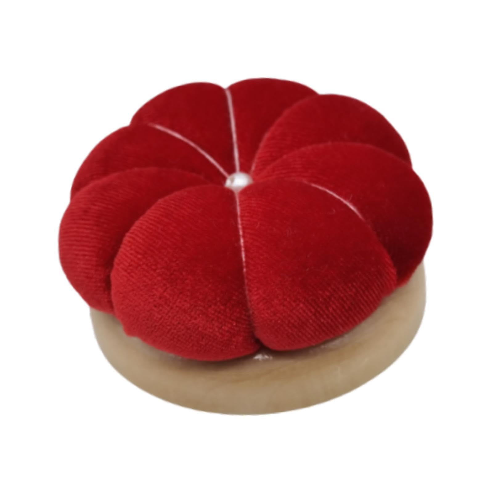 Fancyes Pin Cushion Needle Pad Sewing Compact Portable Versatile Pillow Pincushion Pin Holder for Cross Stitch Birthdays DIY Supplies, Big Red