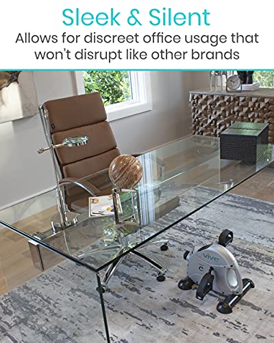 Vive Under Desk Bike Pedal Exerciser - Stationary Exercise Leg Peddler - Low Impact, Portable Mini Cycle Bike For Under Your Office Desk - For Arm Or Foot - Small, Sit-Down Recumbent Equipment Machine #TOP4