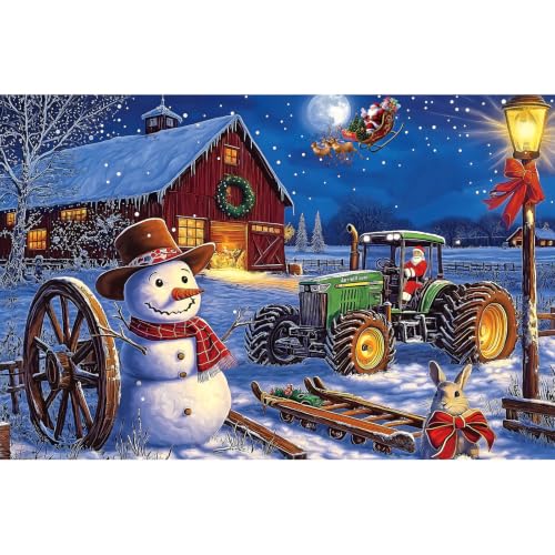 500 Piece Christmas Snowman Jigsaw Puzzle for Adults, 23x15