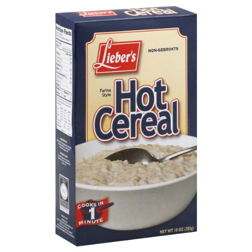 Liebers Cereal, Hot, Passover, 10-Ounce (Pack of 4)