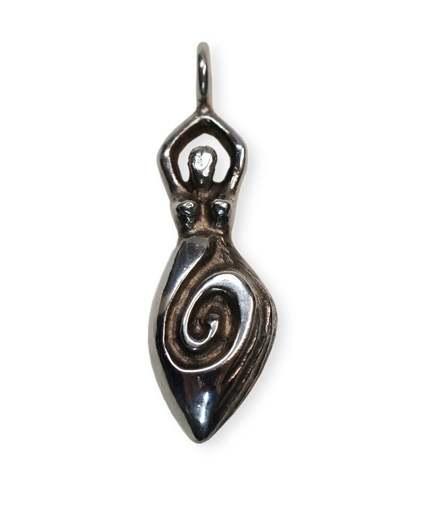 Spiralgöttin – Handgefertigter Anhänger aus Silber oder Bronze