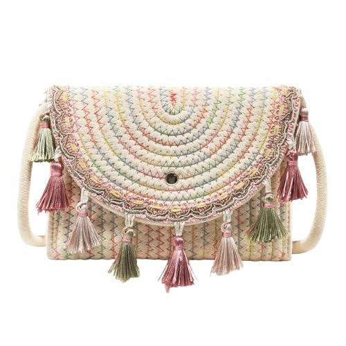 Sac en paille bohème idéal pour vos journées à la plage et vacances