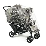 CHIC 4 BABY 275 32 Geschwisterwagen DUO, inkl. Babytragetasche und Regenhaube, Jeans grau