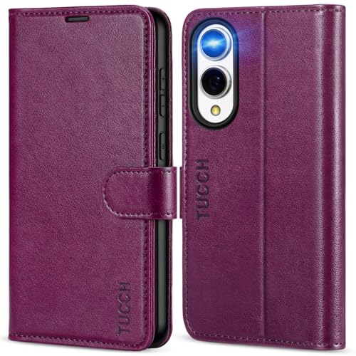 Protection Galaxy S25 Edge Anti-Rayures Prévient le Piratage avec Étui Portefeuille Violet