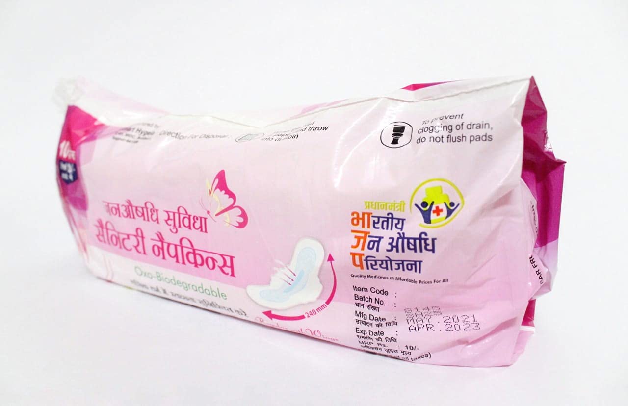 Buy Janaushadhi Suvidha Sanitary Napkins Made In INDIA environmental