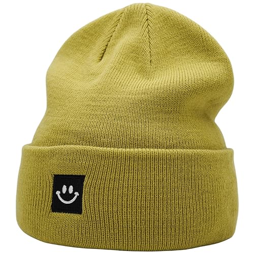 Image of 55cube Knit Beanie Hat Cuffed Plain Skull Cap for Men Women