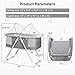 INFANS 2 in 1 Rocking Bassinet for Newborn Baby, One-Second Fold Travel Crib with Detachable & Thicken Mattress, Height Adjustable Legs, Mosquito Net, Cradle with Rock Mode & Stationary (Dark Gray)
