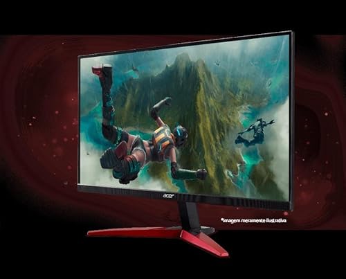 Monitor Gamer Acer Nitro KG251Q Tela de 24,5 Full HD 250Hz Displayport LED VA Tecnologia HDR10 6Axis