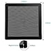 120mm Fan Dust Filter Mesh 4.72inch Magnetic Frame PVC PC Computer Case Fan Dust Mesh Cover Grills Black 5-Pack