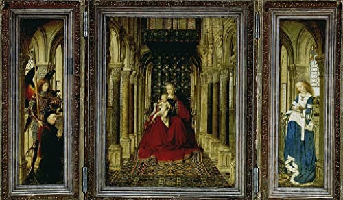 Affiches et gravures le retable de Dresde Jan Van Eyck pour créer une ambiance musée chez soi