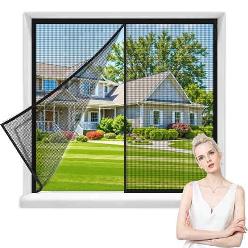 Zanzariera Magnetica Finestra Bianco 60x115cm Tenda Zanzariera Anti Zanzare Insetti Chiusura Automatica Tenda Porta Magnetica Punch Gratuito per Bambini E Animali Domestici