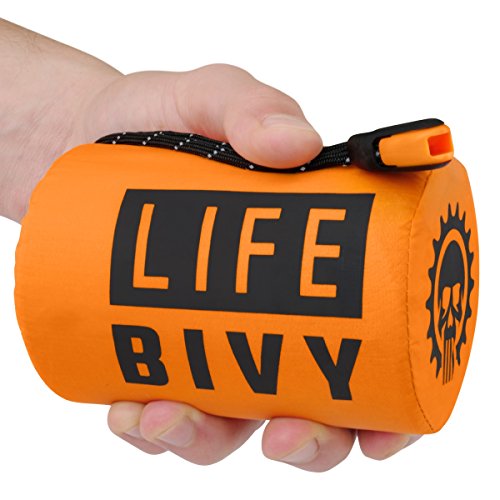 Go Time Gear Life Bivy Emergency Sleeping Bag Thermal Bivvy - Use as Emergency Bivy Sack, Survival...