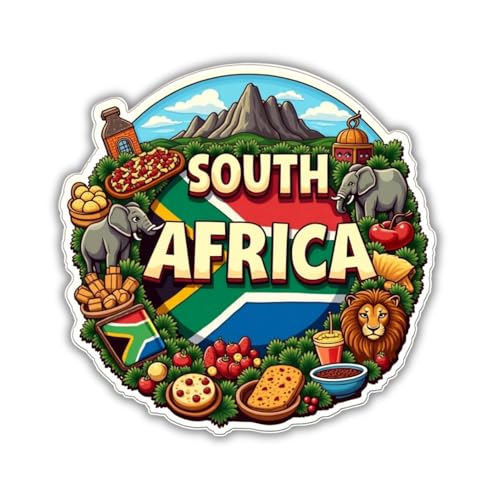 Image of Zesta Wooden Fridge Magnets Set | Refrigerator Decor Magnets for Kitchen | India Souvenir Fridge Magnet Collection | Wooden Magnet for Fridge Door Decoration (South Africa)
