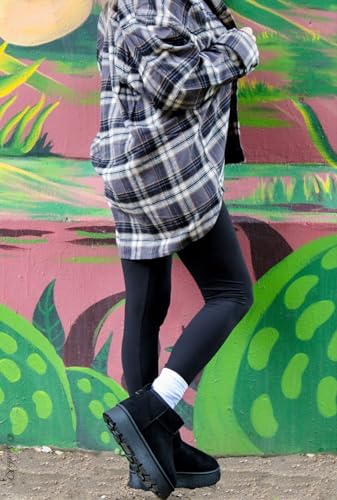 TruFox Womens Platform Mini Boots Classic Faux Fur Lined Slip On Ankle Booties2