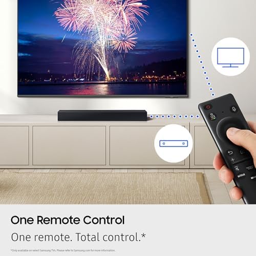 Samsung B-Series Soundbar HW B400F 2.0 ch Soundbar with Built in Subwoofer (2025 Model) One Remote Control, Surround Sound Expansion, Voice Enhance Mode — view 3