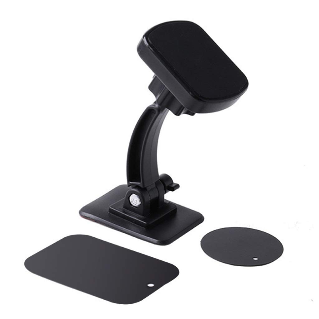 MAKEJ 360 Degree Rotating Car Adjustable Paste Magnet Magnetic Mobile Phone Holder Car Air Vent Clip Mount