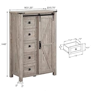 T4tream5drawersdresserforbedroomwslidingbarndoorfarmhousemoderntalldresser5chestofdrawersstorageorganizerdresserforbedroomhallwaylivingroomkidsroomlightrusticoak Urban Country Home Decor T4tream 5 drawers dresser for bedroom wsliding barn door farmhouse modern tall dresser 5 chest of drawers storage organizer dresser for bedroom hallway living room kids room light rustic oak urban country home decor